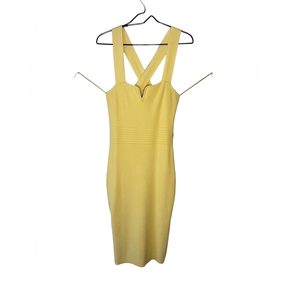 New✨express long yellow pencil summer dress🌴☀️